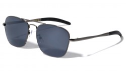 Mirror Lens Square Aviators Sunglasses bm758