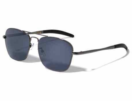 Mirror Lens Square Aviators Sunglasses bm758