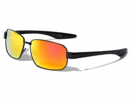 Mirror Lens Rectangle Sports Sunglasses bm761