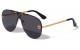 Lion Head Rimless One-Piece Aviator lh-m7825