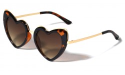 Metallic Heart Shaped Sunglasses m10908-heart