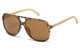 Bamboo Wood Aviator Sunglasses sup89018