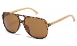 Bamboo Wood Aviator Sunglasses sup89043