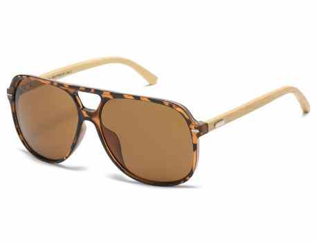 Bamboo Wood Aviator Sunglasses sup89018