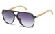 Bamboo Wood Aviator Sunglasses sup89018