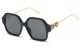 Rhinestone Square Frame Sunglasses rs2057