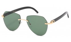 Giselle Metallic Rimless Aviator gsl28251