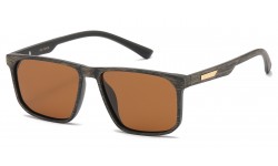 Polarized Bamboo Square Sunglasses pz-712116