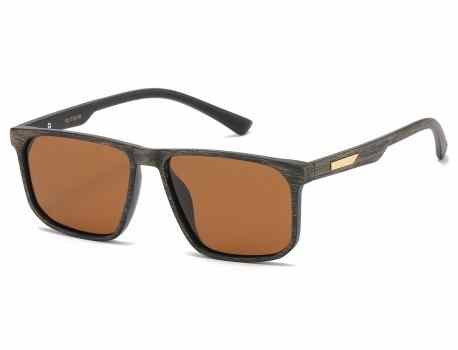 Polarized Bamboo Square Sunglasses pz-712116