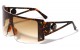 Kleo Semi-Rimless Shield Sunglasses x3652 lh-4043