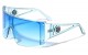 Kleo Semi-Rimless Shield Sunglasses x3652 lh-4043