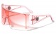 Kleo Semi-Rimless Shield Sunglasses x3652 lh-4043