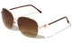 Kleo Semi-Rimless Metallic Sunglasses lh-m7811