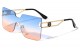 Kleo Rimless Butterfly Sunglasses lh-m7823