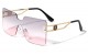 Kleo Rimless Butterfly Sunglasses lh-m7823