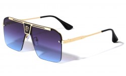 KLEO Rimless One Piece Aviator lh-m7829