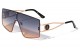 KLEO Rimless Geometric Flat Shield lh-m7831