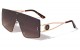 KLEO Rimless Geometric Flat Shield lh-m7831