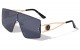 KLEO Rimless Geometric Flat Shield lh-m7831