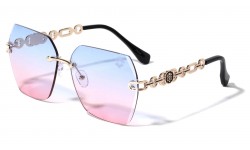 KLEO Rimless Lens Butterfly Chain Temple lh-m7833