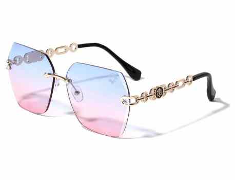 KLEO Rimless Lens Butterfly Chain Temple lh-m7833