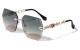 KLEO Rimless Lens Butterfly Chain Temple lh-m7833