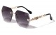 KLEO Rimless Lens Butterfly Chain Temple lh-m7833