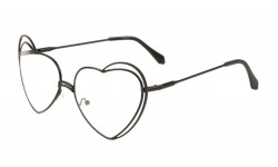 Metallic Heart  Clear Frame m10623-heart-clr