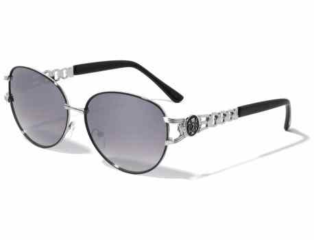 Kleo Round Cat Eye Chain Sunglasses  lh-7819