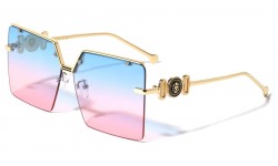 Kleo Metal Top Bar Square Sunglasses  lh-m7834