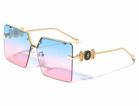 Kleo Metal Top Bar Square Sunglasses  lh-m7834