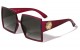 Kleo Thick Temple Square Sunglasses lh-p4057