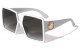 Kleo Thick Temple Square Sunglasses lh-p4057