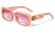 Lion Thick Rim Rectangle Sunglasses lh-p4039
