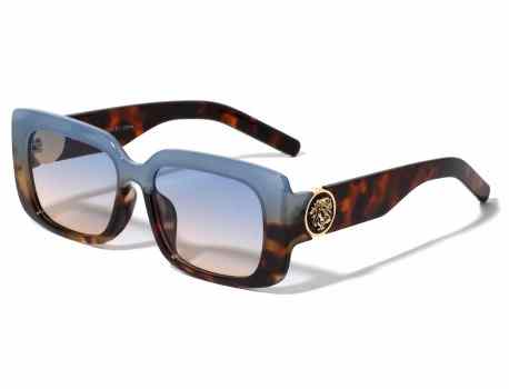 Lion Thick Rim Rectangle Sunglasses lh-p4039