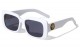 Lion Thick Rim Rectangle Sunglasses lh-p4039