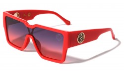 Lion Shield Lens Rectangle Sunglasses lh-p4077