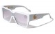 Lion Shield Lens Rectangle Sunglasses lh-p4077