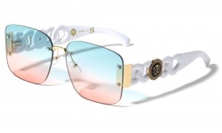 Lion Metallic Rimless Sunglasses m10926-lh