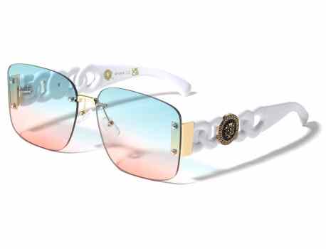 Lion Metallic Rimless Sunglasses m10926-lh