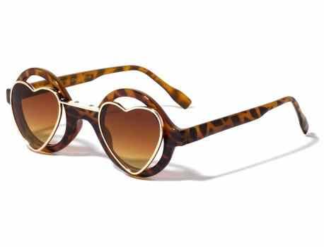 Round Heart Shape Lens Sunglasses p9869