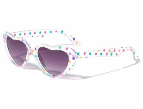 Kids Heart Flower Polka Dots Shades k883