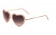 Metallic Heart Smoke Lense Shades m10357-heart