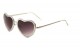 Metallic Heart Smoke Lense Shades m10357-heart