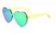 Heart Rimless Mirror Sunglasses p6472-cm
