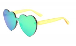 Heart Rimless Mirror Sunglasses p6472-cm
