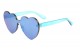 Heart Rimless Mirror Sunglasses p6472-cm