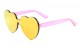 Heart Rimless Mirror Sunglasses p6472-cm