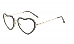 Heart Glitter Clear Lens Glasses m10358-clr-heart
