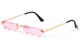 Triple Heart Rimless Sunglasses m10810-co